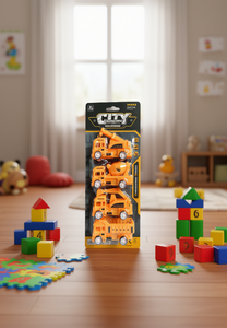 Set di Veicoli da Costruzione in Plastica per Bambini 4-6 Anni, Modellini Educativi di Ingegneria Civile - Product Image 2