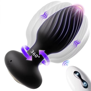 Hot Sales <b>Remote</b> <b>Control</b> Prostate Massager 360 Rotation Vibrating Butt <b>Plug</b> Anal Toys <b>for</b> Men Women - Product Image 1