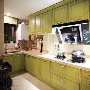 현대 미국식 주방 가구 캐비닛 맞춤 디자인 나무 맞춤 색상 소형 쉐이커 캐비닛 주방 캐비닛 제조업체 - Product Image 3