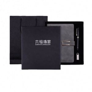 Sets de Regalo de Cuadernos de Cuero Corporativos al por Mayor con Bolígrafo Personalizable, Lujoso Diario A5, Papelería, Caja de Regalo para Hombres - Product Image 5