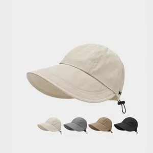 2024 yeni güneş koruma şapkası kadın çabuk kuruyan ince tarzı temel güneş şapkası ördek dil balıkçı şapka