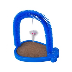 プラスチック製猫用爪とぎブラシとネズミのおもちゃ付き-環境に優しいモダンな漫画デザイン - Product Image 6