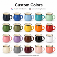 Haute qualité coloré porcelaine thé tasse à café en céramique tasse avec le logo de sublimation