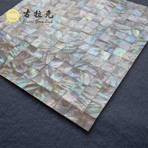 Carrelage de mosaïque en coquille d'ambre naturel de forme carrée avec lustre pour mur intérieur dosseret meubles cuisine salle de bain douche décor - Product Image 5