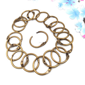 Bán buôn 16 mm & 76mm kim loại cuốn sách ràng buộc Nhẫn rời Lá Chất kết dính Clip - Product Image 6