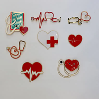 AiLi Broches médicales en stock en gros Broches en métal Artisanat personnalisé Infirmière et Médecin Safe Cheap Hard Enamel Lapel Pins