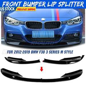 M Style F30 <b>Car</b> Front Bumper Spoiler Lip Splitter Body Kit Bumper Lip Chin <b>Diffuser</b> Guard for BMW F30 3 Series 2012-2018 - Product Image 1