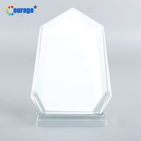 Personnaliser impression sublimation cadre photo blanc enduit cristal trophée BXP-01