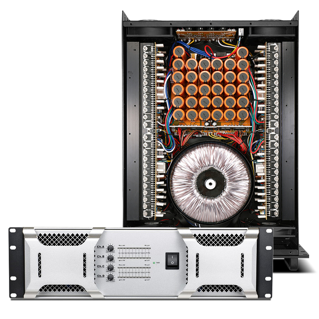 Hot Sale 3U 4*1300W 4 Channel Power Amplifier Class H Good Quality Professional Indoor Outdoor Stage Performance Sound Amplifier