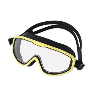 Swimming Goggles <b>Large</b> <b>Frame</b> Anti Fog Waterproof Wide Vision Silicone PC Lens Adult Universal Fit - Product Image 1