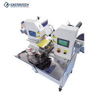 EW-7780 automatique de pliage de câble de fil électrique générateur de produit d'autocollant de double étiquette avec des composants de noyau de PLC