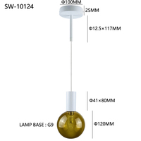 Lámpara Colgante Española Posmoderna de 220V, Iluminación de Cristal para Hotel, Lámpara Colgante Moderna para el Hogar
