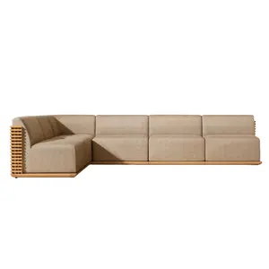 2023 Neuankömmling Gartenmöbel Sofa Teak Möbel Sofa Premium Teak Garten Sofa Set