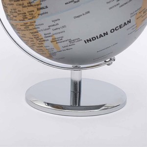 20cm tiếng anh HD toàn cầu vàng và bạc mạ kim loại hỗ trợ bevel cơ sở toàn cầu ý nghĩa cao văn phòng trang trí cổ điển Thế Giới toàn cầu - Product Image 4