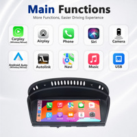 Pantalla Multimedia CodeLynk para BMW Serie 3 5 E60 E61 E90 E91 E92 E93 2006-2011 CIC CCC, Carplay Inalámbrico 4 en 1, Pantalla Táctil