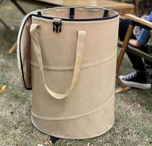 Sac à déchets de jardin en Oxford robuste, seau escamotable, sac à feuilles réutilisable, support pour sac de jardin, sac à déchets pour pelouse, piscine, jardin, camping - Product Image 1