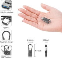 Unidad Flash Ultra Dual USB tipo C para iPhone 15 OTG USB 3,2 Pen Drive 32GB 64GB 128GB 256GB 512GB Metal U Disk