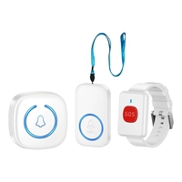 Montre pendentif d'appel d'urgence sans fil pour personnes âgées et patients, alarme SOS longue portée, sonnette d'alerte de sécurité à une touche