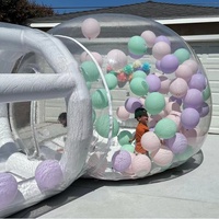Maison Bulle Gonflable Transparente en PVC Personnalisée, Simple Couche, Qualité Commerciale, pour Événements et Divertissements en Gros