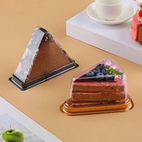 Boîte à gâteau en plastique de qualité supérieure pour gâteau roulé et emballage de gâteaux, conteneur transparent pour boulangerie, vente en gros