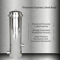 Filtre de sécurité en acier inoxydable pour sédiments et impuretés, filtre de précision pour le traitement des eaux usées industrielles et des eaux de vidange pour système RO