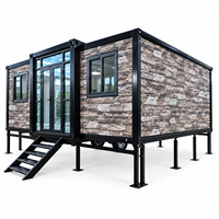 Maisons modulaires préfabriquées OEM, maison-conteneur sur châssis de remorque pour les développements immobiliers commerciaux mobiles