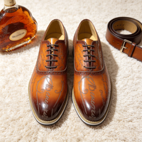 Chaussures en cuir pour hommes, baskets habillées à semelle épaisse, chaussures décontractées de bureau confortables, chaussures de marche décontractées
