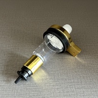Tête de pompe de distributeur de parfum doré 20ml avec écailles pour décoration de parfum Accessoires de barre de parfum doré Tête de distributeur dorée