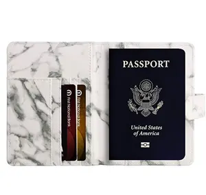 Capas de passaporte personalizadas, conjuntos de capas para passaporte impressão marcação carteira de viagem porta-passaporte