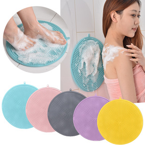 Silicone Back Scrubber Bath Pad With Bristles For Body Exfoliation Shower Massage Tool - Product Image 1