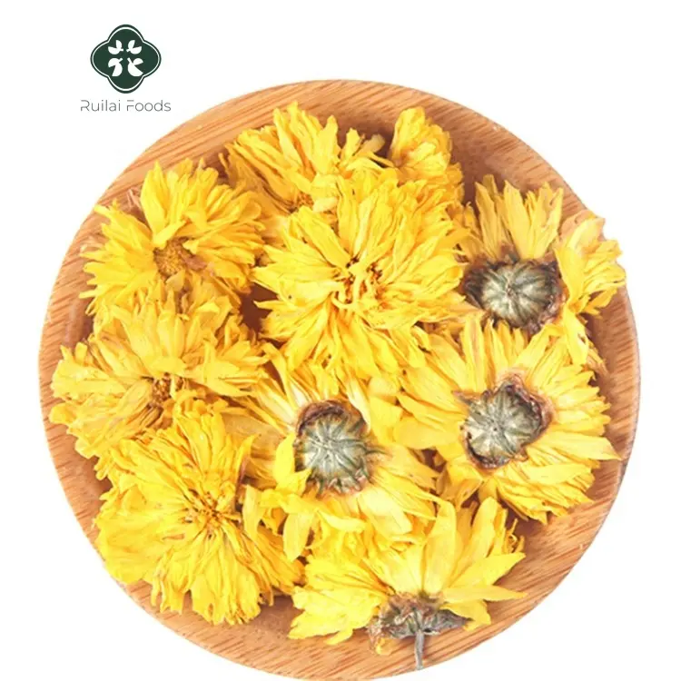 Chinese traditional herb yellow scented dried chrysanthemum flower tea natural dried golden silk royal Chrysanthemum tea