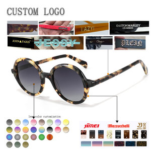 Gafas de sol redondas con montura completa de estilo tortuga, protección UV400, unisex, estilo retro para adultos - Product Image 2