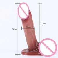 Dildo en silicone liquide de haute qualité 15 cm, double couche, simulation manuelle, pénis super grand, jouets sexuels pour femmes, masturbateur, vente en gros