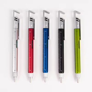 Custom Multi Function <strong>Tool</strong> 6 in 1 Ballpoint Pen High Quality Level Scale Ruler Phone Holder <strong>Office</strong> Festival Advertising - Product Image 1