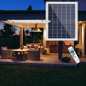 Trần ánh sáng hiện đại Tường Ngoài Trời Đèn chiếu sáng khẩn cấp rõ ràng PC Bìa khuếch tán LED T8 cảm biến ống 3W 5W năng lượng mặt trời năng lượng đèn - Product Image 2