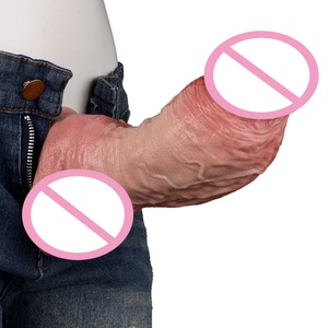 ORALSX 5 Inches Silicone Anal <b>Dildo</b> Double Layer Design Cock <b>Dildo</b> Super Realistic Cock Artificial Penis Sex Toys for Women - Product Image 1