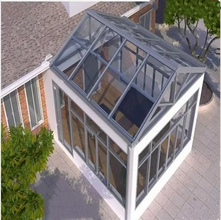 Double Glass Sun Room Rectactable Roof Restaurant Church Retractable Sun Room Roof Mini Heated Green Double Glazed Sun Room