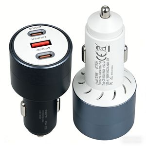 Caricabatterie da <span class=keywords><strong>Auto</strong></span> in Metallo 125W Multi-Porta, Tipo-C PD65W, Caricatore Rapido USB per Drone, Tablet, <span class=keywords><strong>iPhone</strong></span>, Xiaomi - Product Image 6