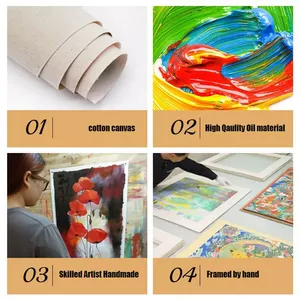 Quadro Moderno su Tela con Fiori Bianchi Dorati, Arte Murale Testurizzata Dipinta a Mano, Decorazione Artistica a Olio per Soggiorno e Camera da Letto - Product Image 4