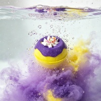 Bombes de bain effervescentes OEM bio, véganes, sans alcool, avec jouet surprise, personnalisables sirène, marque privée, parfum/couleur sur mesure pour enfants