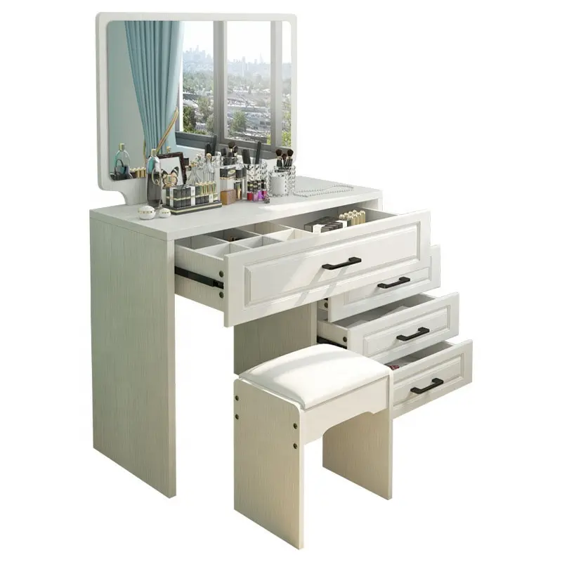 VIC Modern simple Nordic dressing table small bedroom dressing table mini dressing table desk integrated cabinet