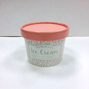 Coppette per <span class=keywords><strong>gelato</strong></span> personalizzate con coperchi, ciotole usa e getta in carta kraft per yogurt, <span class=keywords><strong>gelato</strong></span>, yogurt <span class=keywords><strong>gelato</strong></span> (Froyo) e sorbetto - Product Image 2