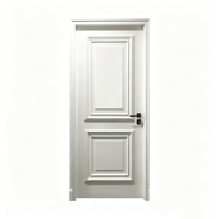 Portes de chambre à coucher modernes en frêne blanc, bois massif sans cadre, ouverture latérale coulissante, filet en fibre de verre MDF pour usage intérieur et extérieur