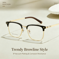 34819 Montures de lunettes pour hommes de luxe haut de gamme en alliage de la marque VOSS