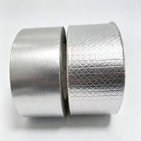 Bande de caoutchouc butyle en aluminium, adhésive simple face, activée par l'eau, durable, étanche, pour la réparation des fuites de toiture