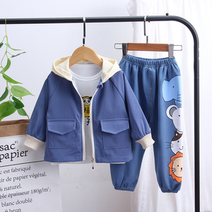 High Quality Popular Children's Casual Print Polyester/Cotton T-shirts and <b>Pants</b> Sets for 2-7 Years <b>Old</b> Wholesale - Product Image 2