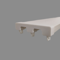 Rail de rideau de plafond coulissant triple en PVC blanc de haute qualité, marque Botai, modèle BT-1303, pour la décoration intérieure
