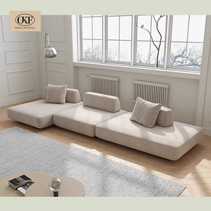 OKF Personnalisable Kaki-Couleur Cadre En Bois Simple Sectionnel Canapé Réglable Salon Chambre Meubles Nouveau Design pour Villas - Product Image 5