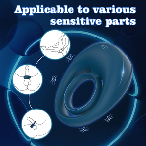 Ylove Silicone ABS Vòng dương vật y tế 10 chế độ rung CE chứng nhận hỗ trợ xuất tinh nam để tăng cường hưởng thụ tình dục - Product Image 3