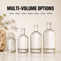 Vase en verre cylindrique droit pour spiritueux, avec bouchon en liège et capsules thermorétractables pour une solution d'emballage complète – Direct Usine